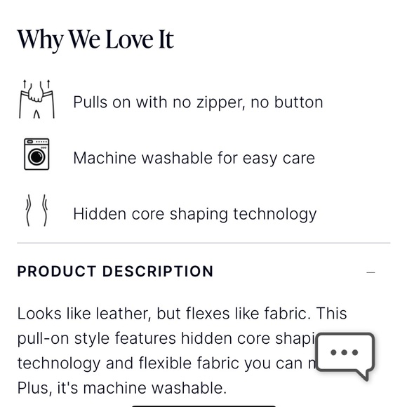 NWT! SPANX Leather-Like Straight Leg pant - Toffee, size M - Picture 9 of 9